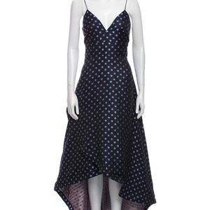 Monique Lhuillier Navy Blue Gown